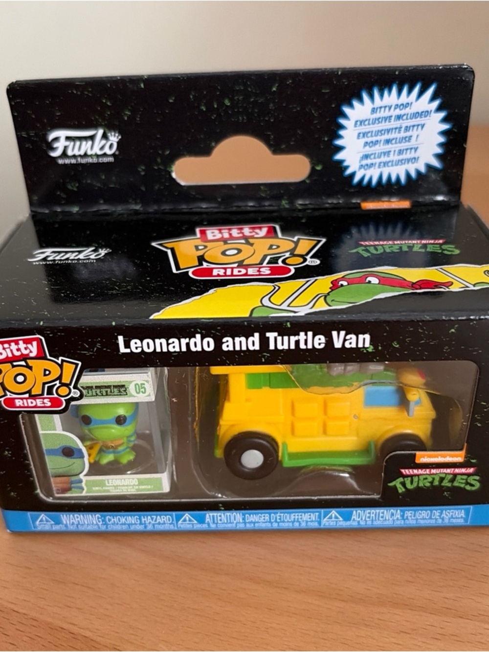 Funko Bitty Pop! Rides Leonardo and Yellow Turtle Van